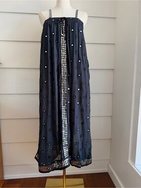 Chan Luu Navy Chiffon Convertible Dress / Skirt size 1/ S